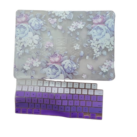 Floral Laptop Case with Keyboard Cover - Picture 4 of 6